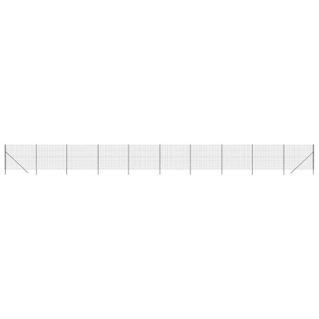 vidaXL Cerca de alambre de acero galvanizado gris antracita 2,2x25 m