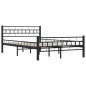 vidaXL Estructura de cama de acero negra 140x200 cm vidaXL Estructura de cama de acero negra 140x200 cm
