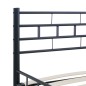 vidaXL Estructura de cama de acero negra 140x200 cm vidaXL Estructura de cama de acero negra 140x200 cm
