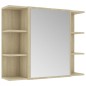vidaXL Juego muebles de baño 3 pzas madera de ingeniería roble Sonoma vidaXL Juego muebles de baño 3 pzas madera de ingeniería roble Sonoma