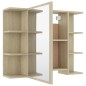 vidaXL Juego muebles de baño 3 pzas madera de ingeniería roble Sonoma vidaXL Juego muebles de baño 3 pzas madera de ingeniería roble Sonoma