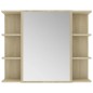 vidaXL Juego muebles de baño 3 pzas madera de ingeniería roble Sonoma vidaXL Juego muebles de baño 3 pzas madera de ingeniería roble Sonoma
