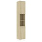 vidaXL Juego muebles de baño 3 pzas madera de ingeniería roble Sonoma vidaXL Juego muebles de baño 3 pzas madera de ingeniería roble Sonoma