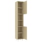 vidaXL Juego muebles de baño 3 pzas madera de ingeniería roble Sonoma vidaXL Juego muebles de baño 3 pzas madera de ingeniería roble Sonoma