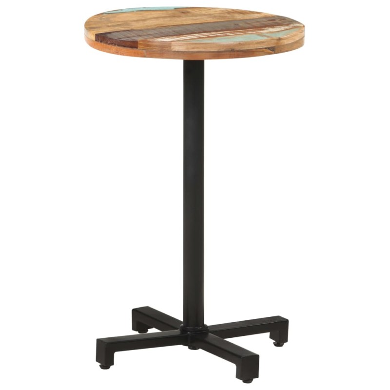 vidaXL Mesa de bistró redonda madera maciza reciclada Ø50x75 cm vidaXL Mesa de bistró redonda madera maciza reciclada Ø50x75 cm