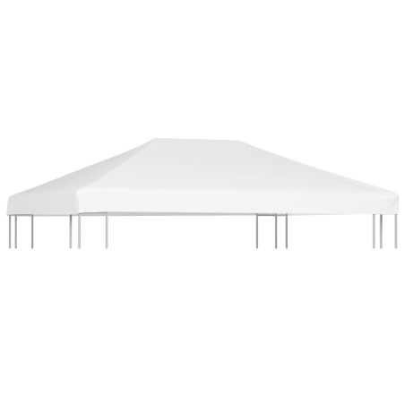 vidaXL Toldo de cenador 270 g/m² 4x3 m blanco