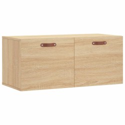 vidaXL Armario de pared madera ingeniería roble Sonoma 80x36,5x35 cm