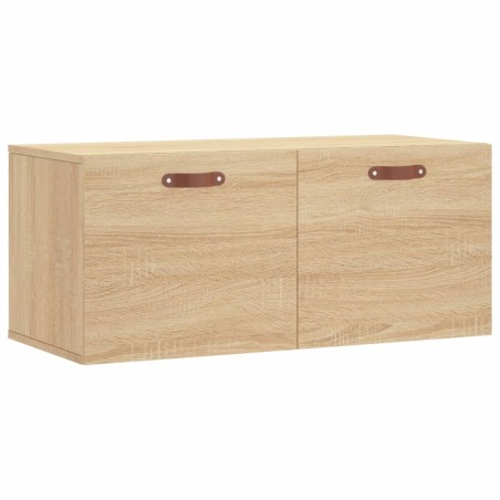 vidaXL Armario de pared madera ingeniería roble Sonoma 80x36,5x35 cm