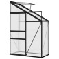 vidaXL Invernadero de aluminio gris antracita 1,38 m³ vidaXL Invernadero de aluminio gris antracita 1,38 m³