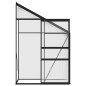 vidaXL Invernadero de aluminio gris antracita 1,38 m³ vidaXL Invernadero de aluminio gris antracita 1,38 m³
