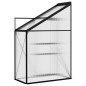vidaXL Invernadero de aluminio gris antracita 1,38 m³ vidaXL Invernadero de aluminio gris antracita 1,38 m³