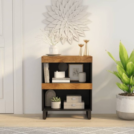 vidaXL Armario auxiliar madera maciza de mango 60x33x75 cm