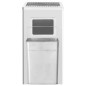 vidaXL Papelera con cenicero de acero inoxidable 45 L vidaXL Papelera con cenicero de acero inoxidable 45 L