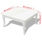 vidaXL Mesa de centro 80x80x42 cm blanco brillante vidaXL Mesa de centro 80x80x42 cm blanco brillante