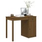 vidaXL Escritorio de madera maciza de pino marrón miel 100x50x75 cm vidaXL Escritorio de madera maciza de pino marrón miel 100x50x75 cm