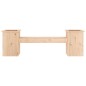 vidaXL Banco con jardineras madera maciza de pino 184,5x39,5x56,5 cm vidaXL Banco con jardineras madera maciza de pino 184,5x39,5x56,5 cm