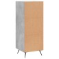 vidaXL Aparador de madera contrachapada gris hormigón 34,5x34x90 cm vidaXL Aparador de madera contrachapada gris hormigón 34,5x34x90 cm