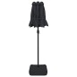vidaXL Sombrilla doble negra 316x240 cm