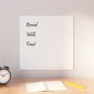 vidaXL Pizarra magnética de pared vidrio templado blanco 40x40 cm vidaXL Pizarra magnética de pared vidrio templado blanco 40x40 cm