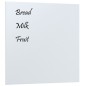 vidaXL Pizarra magnética de pared vidrio templado blanco 40x40 cm vidaXL Pizarra magnética de pared vidrio templado blanco 40x40 cm