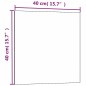 vidaXL Pizarra magnética de pared vidrio templado blanco 40x40 cm vidaXL Pizarra magnética de pared vidrio templado blanco 40x40 cm