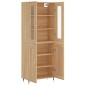 vidaXL Aparador alto madera contrachapada color roble 69,5x34x180 cm vidaXL Aparador alto madera contrachapada color roble 69,5x34x180 cm