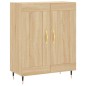 vidaXL Aparador alto madera contrachapada color roble 69,5x34x180 cm vidaXL Aparador alto madera contrachapada color roble 69,5x34x180 cm