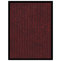 vidaXL Felpudo de rayas rojo 40x60 cm