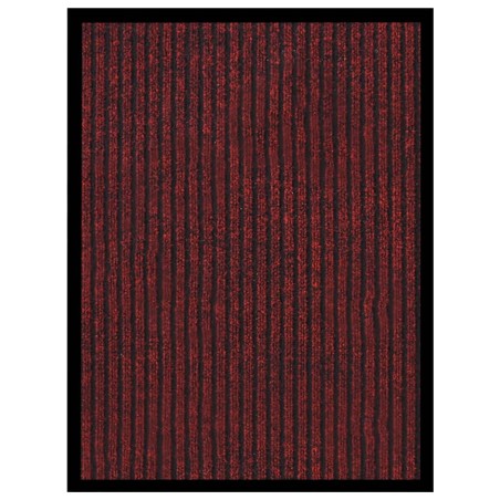 vidaXL Felpudo de rayas rojo 40x60 cm