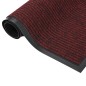 vidaXL Felpudo de rayas rojo 40x60 cm vidaXL Felpudo de rayas rojo 40x60 cm