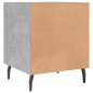 vidaXL Mesita de noche madera de ingeniería gris hormigón 40x40x50 cm vidaXL Mesita de noche madera de ingeniería gris hormigón 40x40x50 cm