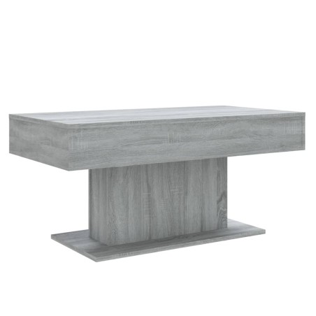 vidaXL Mesa de centro madera contrachapada gris Sonoma 96x50x45 cm