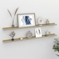 vidaXL Estantes de pared 2 unidades blanco y roble Sonoma 115x9x3 cm vidaXL Estantes de pared 2 unidades blanco y roble Sonoma 115x9x3 cm