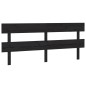 vidaXL Cabecero de cama madera maciza de pino negro 184x3x81 cm