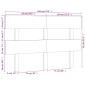 vidaXL Cabecero de cama madera maciza de pino negro 184x3x81 cm