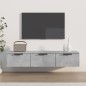 vidaXL Armario de pared madera contrachapada gris hormigón 102x30x20cm vidaXL Armario de pared madera contrachapada gris hormigón 102x30x20cm
