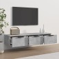 vidaXL Armario de pared madera contrachapada gris hormigón 102x30x20cm vidaXL Armario de pared madera contrachapada gris hormigón 102x30x20cm