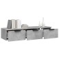 vidaXL Armario de pared madera contrachapada gris hormigón 102x30x20cm vidaXL Armario de pared madera contrachapada gris hormigón 102x30x20cm