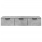 vidaXL Armario de pared madera contrachapada gris hormigón 102x30x20cm vidaXL Armario de pared madera contrachapada gris hormigón 102x30x20cm