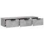 vidaXL Armario de pared madera contrachapada gris hormigón 102x30x20cm vidaXL Armario de pared madera contrachapada gris hormigón 102x30x20cm
