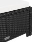 vidaXL Tumbona con cojín ratán sintético blanco crema vidaXL Tumbona con cojín ratán sintético blanco crema