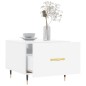vidaXL Mesa de centro madera de ingeniería brillo blanco 50x50x40 cm vidaXL Mesa de centro madera de ingeniería brillo blanco 50x50x40 cm