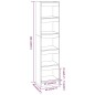 vidaXL Estantería/divisor de espacios color roble Sonoma 40x30x166 cm vidaXL Estantería/divisor de espacios color roble Sonoma 40x30x166 cm