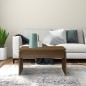 vidaXL Mesa de centro madera contrachapada roble marrón 68x50x38 cm vidaXL Mesa de centro madera contrachapada roble marrón 68x50x38 cm