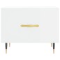 vidaXL Mesa de centro madera de ingeniería brillo blanco 50x50x40 cm vidaXL Mesa de centro madera de ingeniería brillo blanco 50x50x40 cm