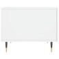 vidaXL Mesa de centro madera de ingeniería brillo blanco 50x50x40 cm vidaXL Mesa de centro madera de ingeniería brillo blanco 50x50x40 cm