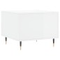 vidaXL Mesa de centro madera de ingeniería brillo blanco 50x50x40 cm vidaXL Mesa de centro madera de ingeniería brillo blanco 50x50x40 cm
