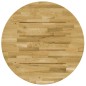 vidaXL Superficie de mesa redonda madera maciza de roble 23 mm 900 mm vidaXL Superficie de mesa redonda madera maciza de roble 23 mm 900 mm