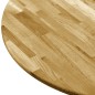 vidaXL Superficie de mesa redonda madera maciza de roble 23 mm 900 mm vidaXL Superficie de mesa redonda madera maciza de roble 23 mm 900 mm
