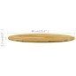 vidaXL Superficie de mesa redonda madera maciza de roble 23 mm 900 mm vidaXL Superficie de mesa redonda madera maciza de roble 23 mm 900 mm
